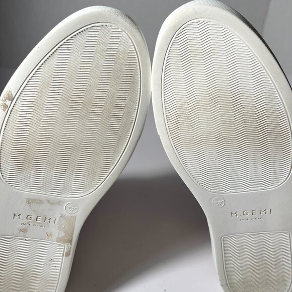 M. Gemi The Giovanna Python Leather Velcro Sneakers - Picture 14 of 15